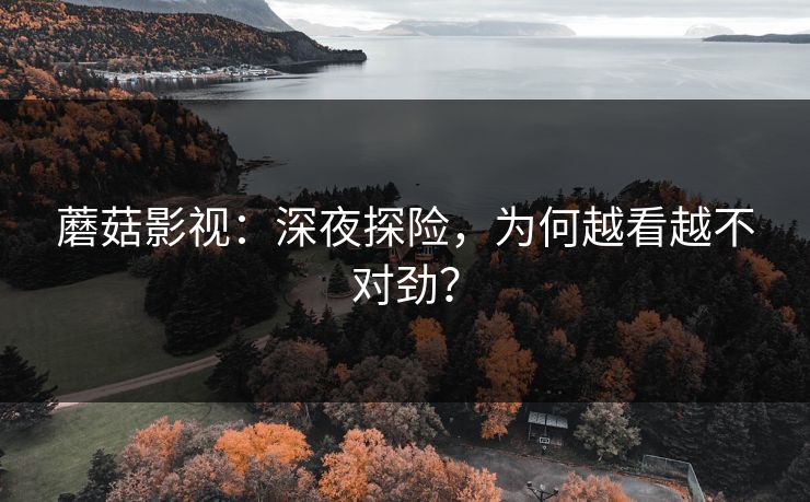 蘑菇影视:深夜探险,为何越看越不对劲? 蘑菇影视:深夜探险,为何越看越不对劲?